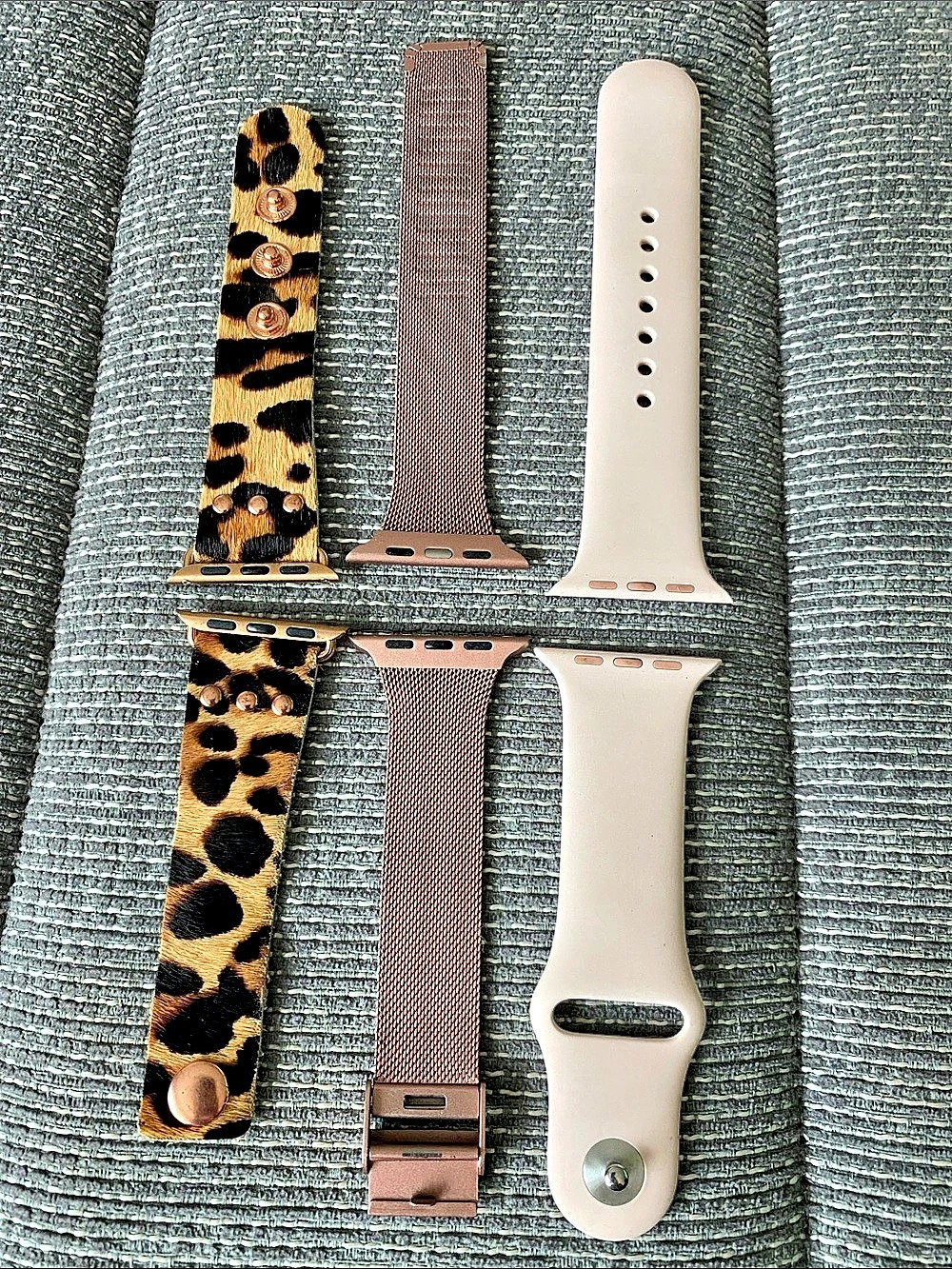 Smartwatch Band Set Animal Print, Rose, and Light Pink 42mm (compatible w other